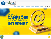 Tablet Screenshot of netpixel.com.br